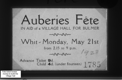 Fete ticket 1923